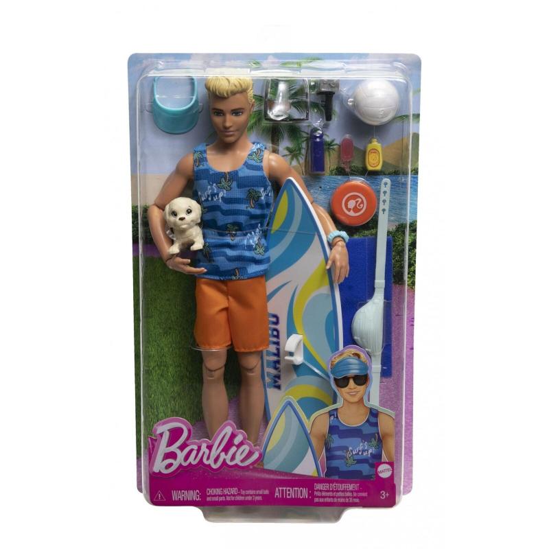 ken様 Boneco Barbie Ken com Prancha de Surf Mattel HPT50 - Boneco Ken